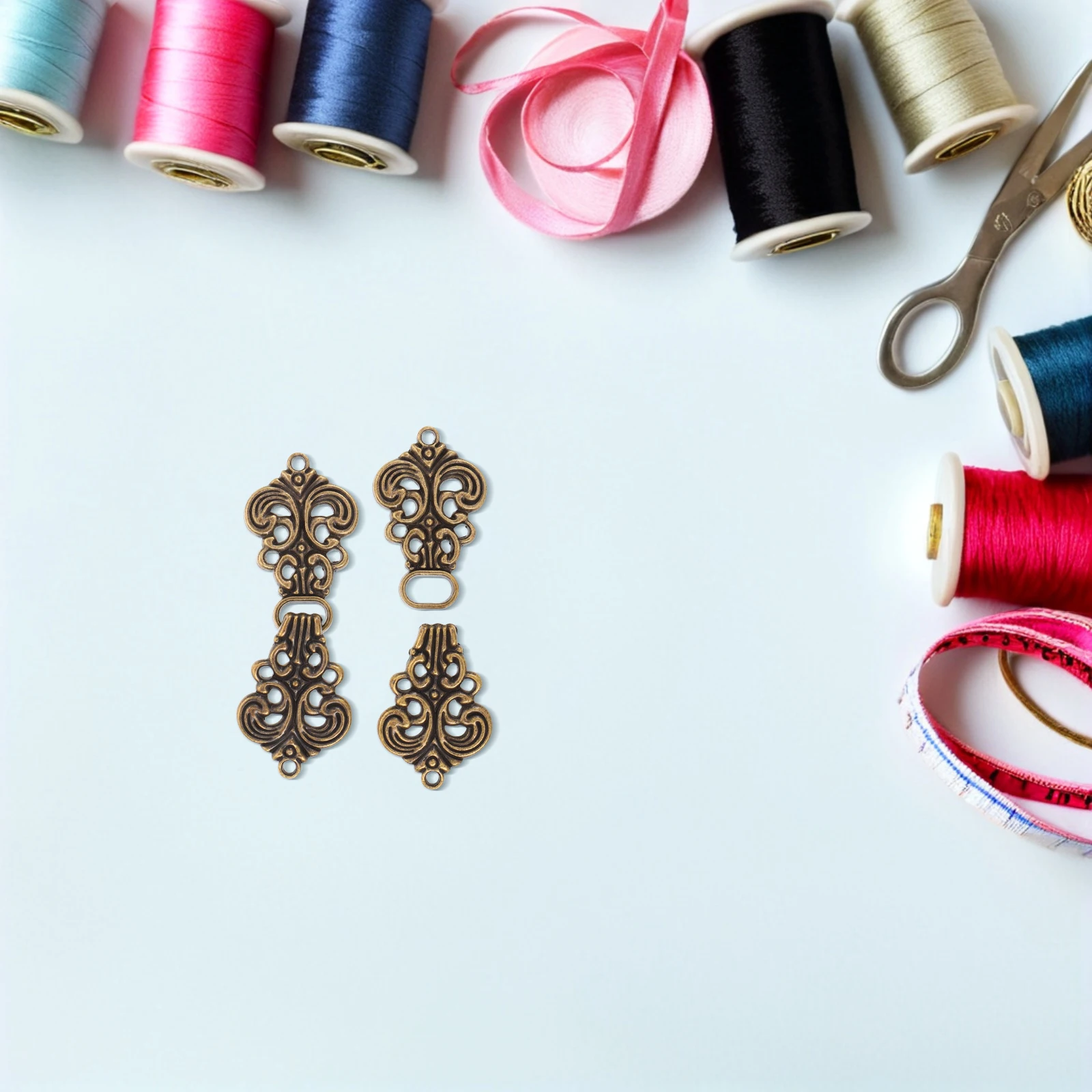 

Hanfu Cape Clasp Hollow Out Metal Toggle Fastener For Shawl Cardigan Sweater Cloak Sew On Closure Clips Craft