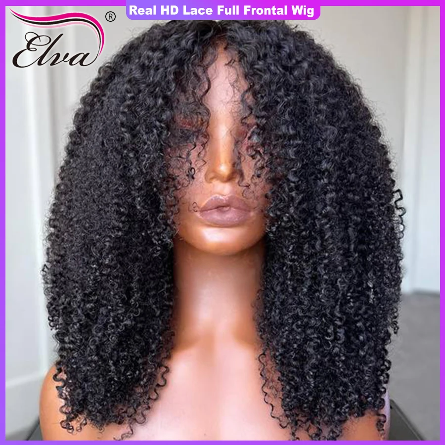 

Elva Hair 13x6 HD кружевной передний парик, парики из человеческих волос, HD вьющиеся кружевные передние парики, предварительно выщипанные 5x5 HD парики на сетке для женщин