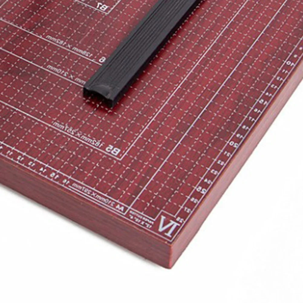 Paper Cutter A4 Guillotine Trimmer Heavy Duty Gridded Base For Home Office School Craft Cutting Adjustable Safety Lock