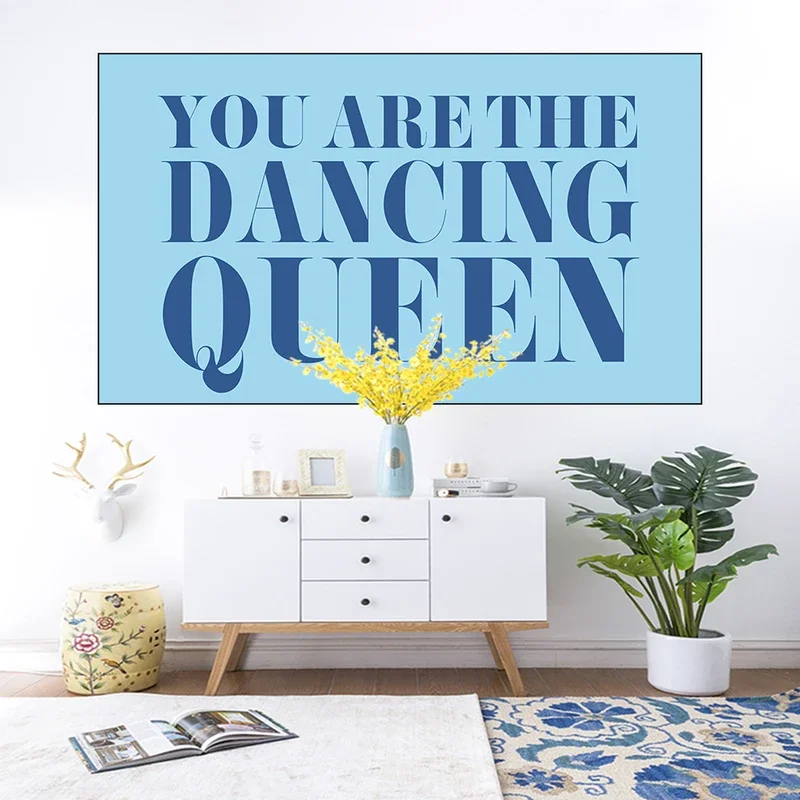 Mamma Mia eres la reina bailando tapiz toalla de colores manta decoración de vida colcha pared hermosa decoración artística habitación # 0
