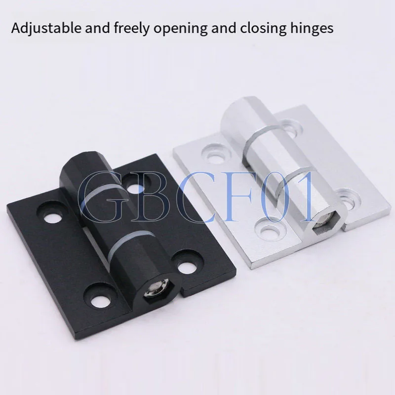 Aluminum Alloy Damping Hinge Free Stop Friction Hinge Torque Adjustable Industrial Hinge M6 M8 M8-6 Torque Hinge 1PCS