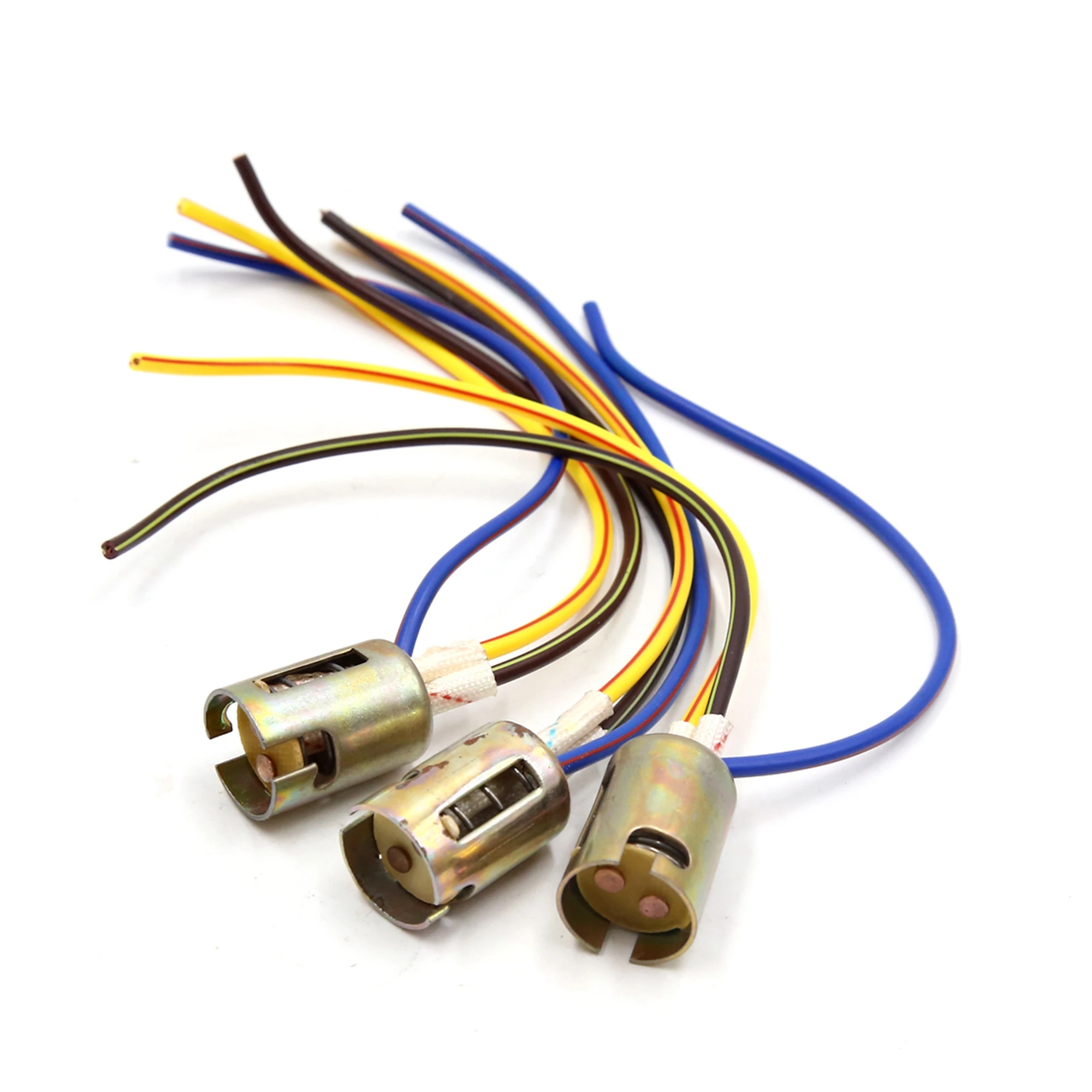 X AUTOHAUX 2/3/4/6pcs Auto 3 Wires 1157 Bulb Socket Brake Turn Signal Light Harness LED Lamp Adapter Car Replacement Accessories