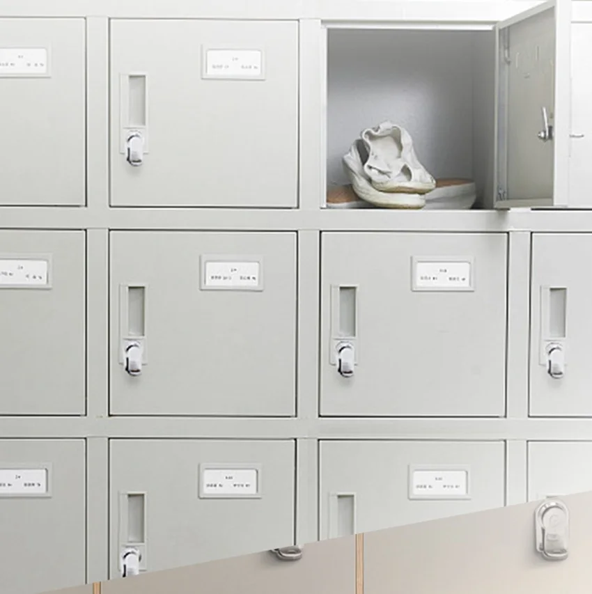 10Pcs Padlockable Cam Lock With L Shaped Padlock Hole Gym Dormitry Locker Office File Cabinet