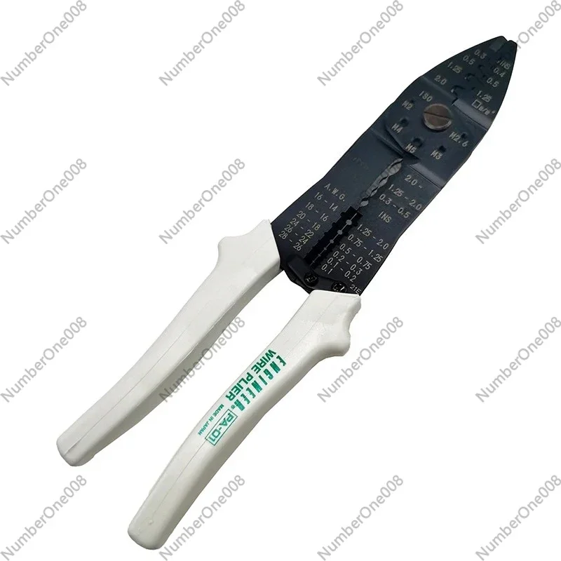 PA-01 PA-03 PA-05 Multifunctional Crimping Pliers Wire Stripper, 6-in-1 Tool for Open/Insulated Terminals & M2-M5 Screw Cutting