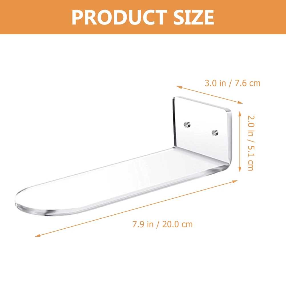 

6pcs Floating Shoe Rack Acrylic Display Stand Shelves Sneakers Wall Mount Storage Shelf Clear Transparent Shoe Racks For Wall