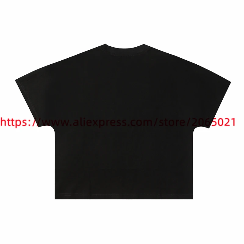 2024ss Oversize Saint T-Shirt Men Women Streetwear Black T Shirt Tee Tops