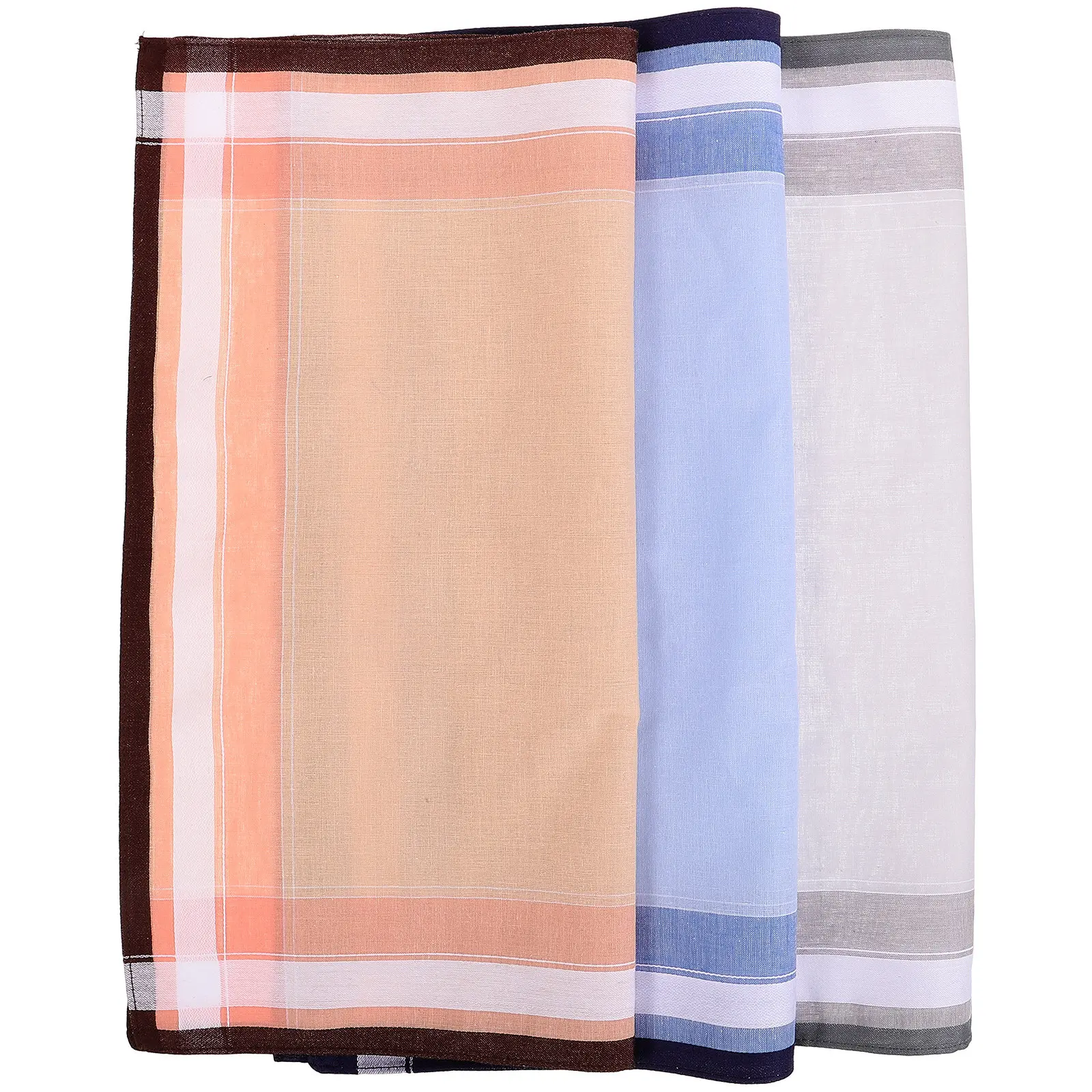 

Набор из 3 хлопковых носовых платков для мужчин: элегантные, из высококачественной ткани, приятные на ощупь, идеально подходят для официальных мероприятий