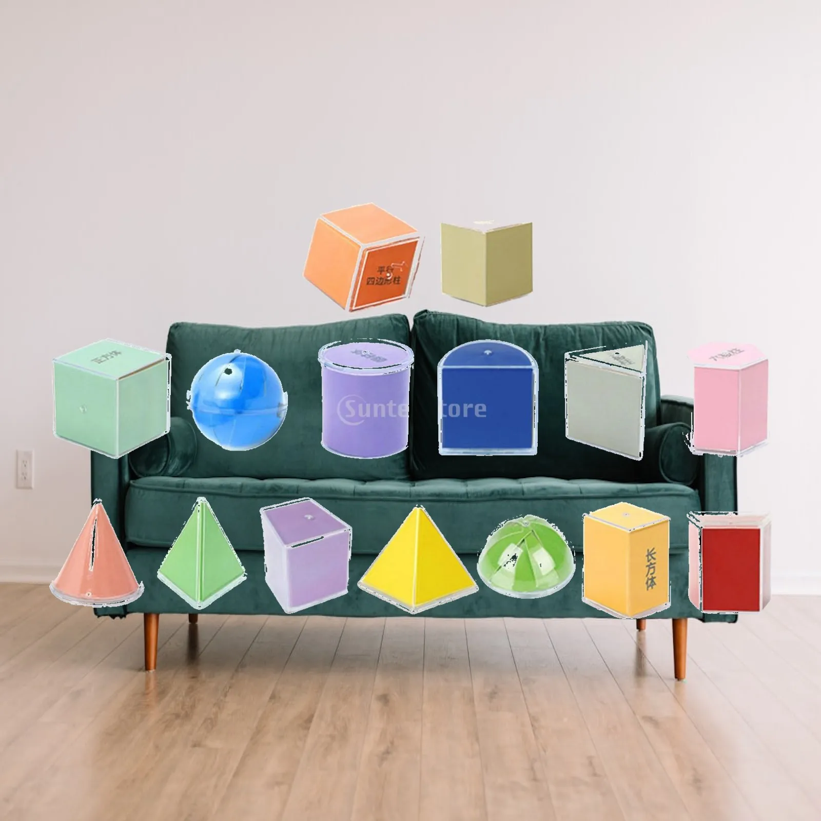 Geometric Shapes, Building Blocks, Pattern Blocks, Demonstration, Geometric Solids, Educational And Home.