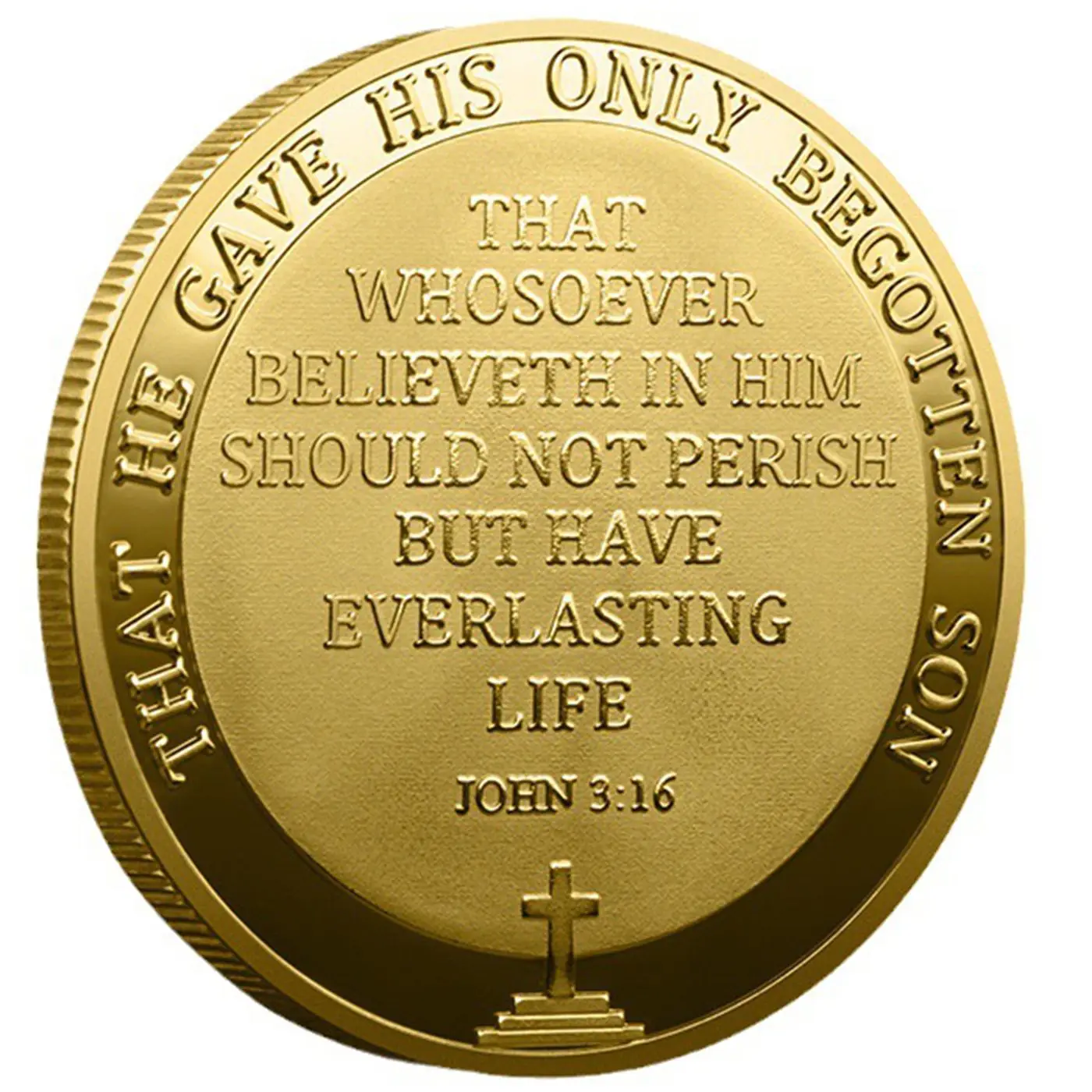 Jesus Holy Light Decoration Collection Coins, Catholic Bible Commemorative Gold Coins, devout believers commemorative coins