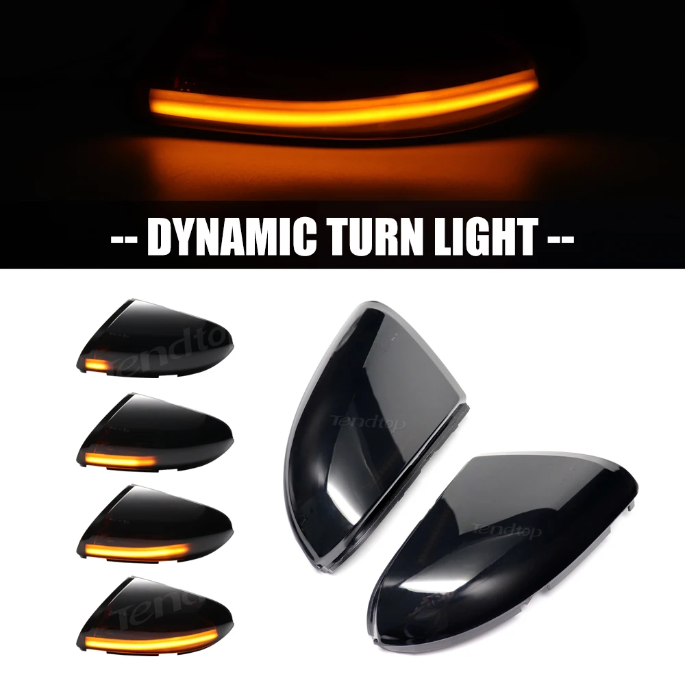 LED Dynamic Turn Signal Lights White Parking Light Blinker Rearview Mirror Indicator Lamp  For Dodge Ram 1500 2500 3500 Classic