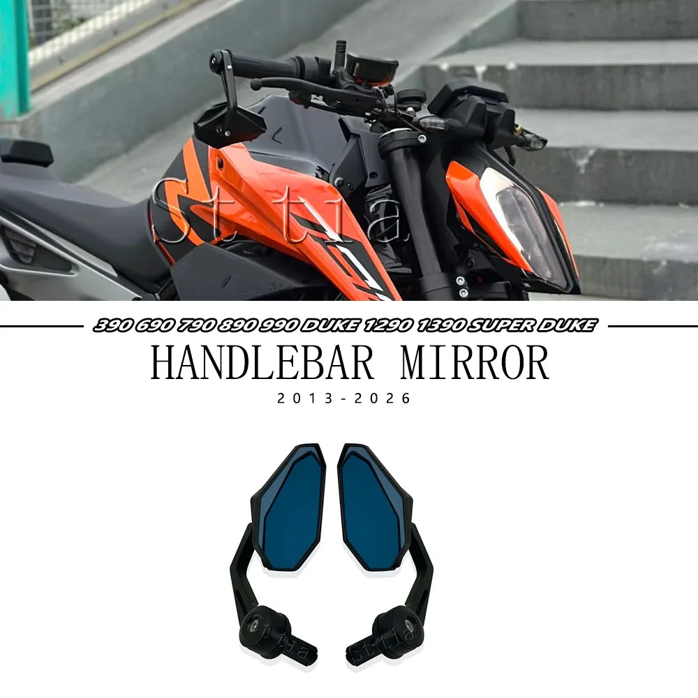 Neue Motorrad-Seitenrückspiegel für 390 690 790 890 990 DUKE 1290 1390 Super Duke R EVO Aluminium-Lenkerendenspiegel