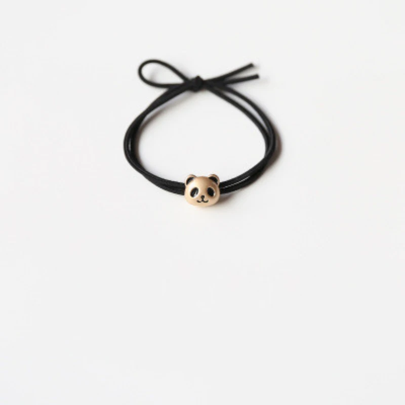 New Korea Headband Bracelet Dual-purpose Small Fresh Cute Panda Simple Leather Case Bangles for Women Jewelry.