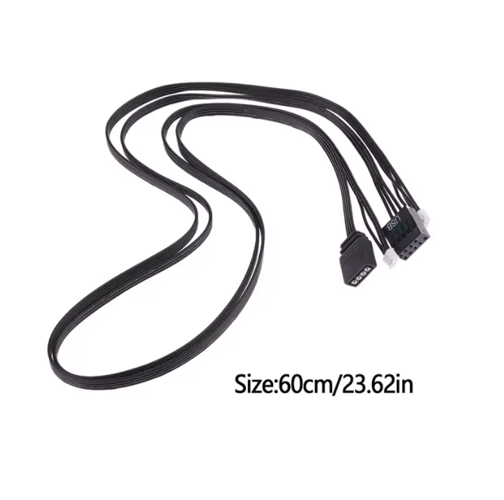 Wraith Prism LED RGB CPU Cooling Fan 4-pin USB 3-pin to AMD Ryzen 7 RGB Synchronization Cable
