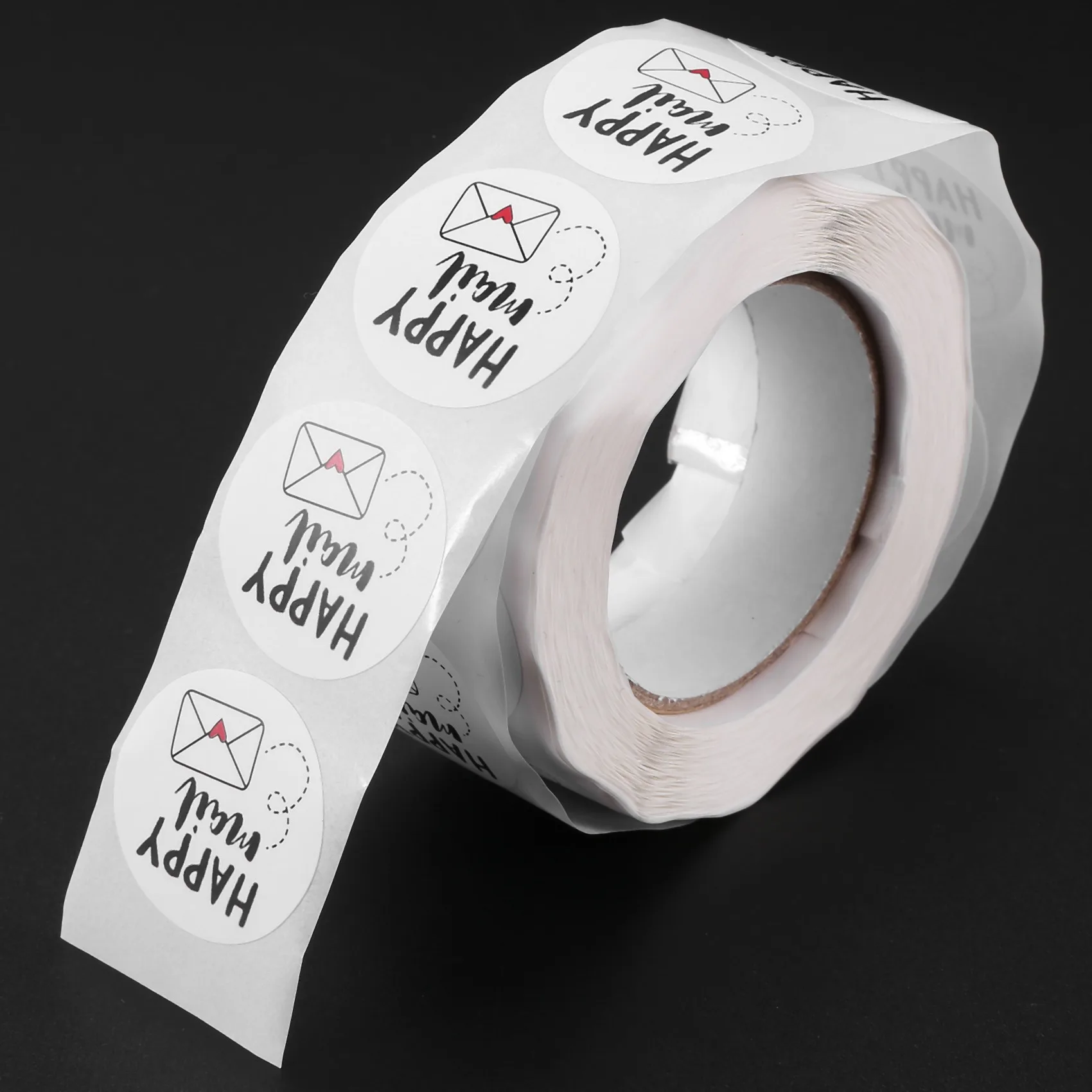 Verbeterde Happy Mail Dank U Roll Stickers Voor Verpakking Afdichting Wenskaarten Envelop Seal Zakken 1 Inch Ronde 500 Stickers