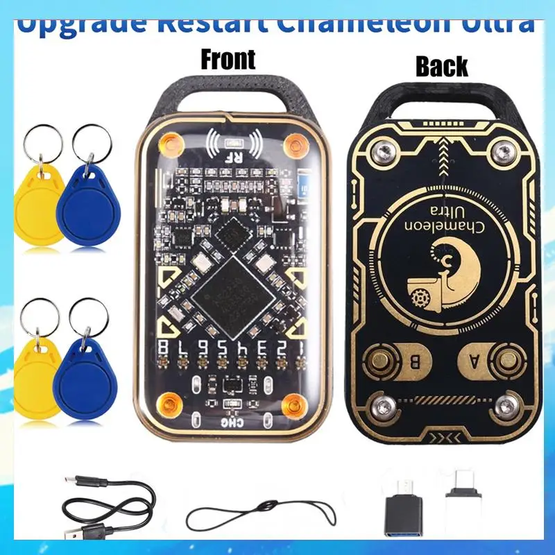 

125K 13,56 МГц Chameleon Ultra Upgrade Эмулятор смарт-карт + 4XCUID Брелок RFID Считыватель смарт-чипов Дубликатор декодирования карт-[A49T]