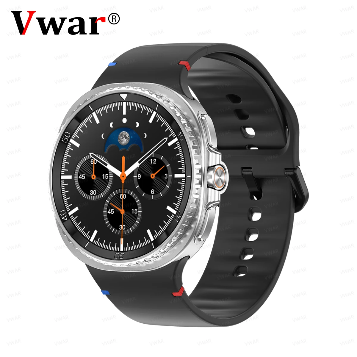 

2025 VWAR HC8 Смарт-часы 8 Классические 46 мм 1,43-дюймовый AMOLED-экран Bluetooth Вызов Спортивные умные часы IP68 Водонепроницаемые для Android IOS