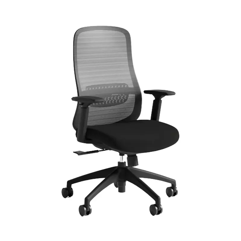 High Quality Adjustable Modern Office Chair Human Engineering Mesh Design Cooling Nylon Material Open Back Aluminum Rotating