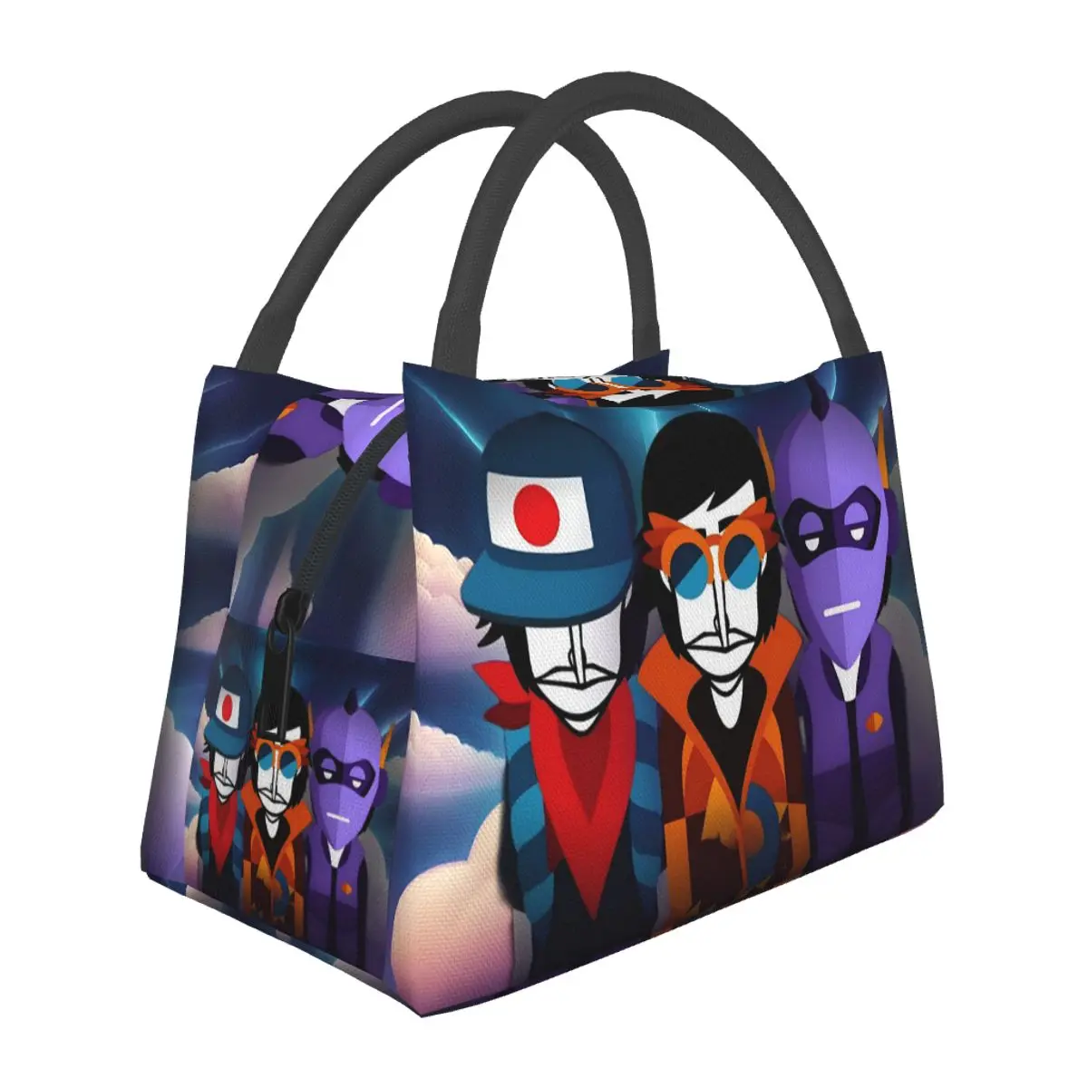 

Термосумка для обедов Incredibox Music Video Game для женщин, контейнер для бенто, термоконтейнер для еды, сумка-холодильник