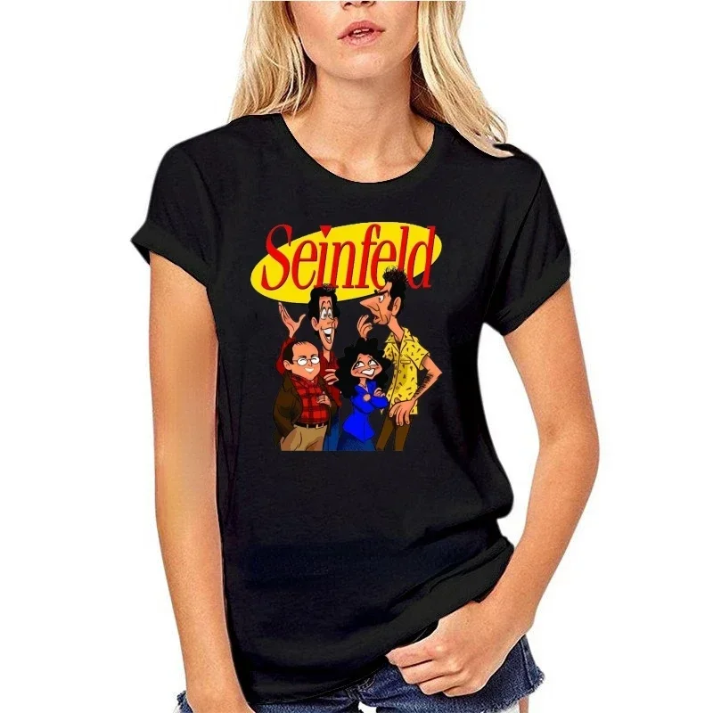 New Seinfeld Caricature T-shirt Cartoon Kramer Costanza Elaine Jerry Tees Tops Women Men Summer  Short-sleev Casual Camisetas