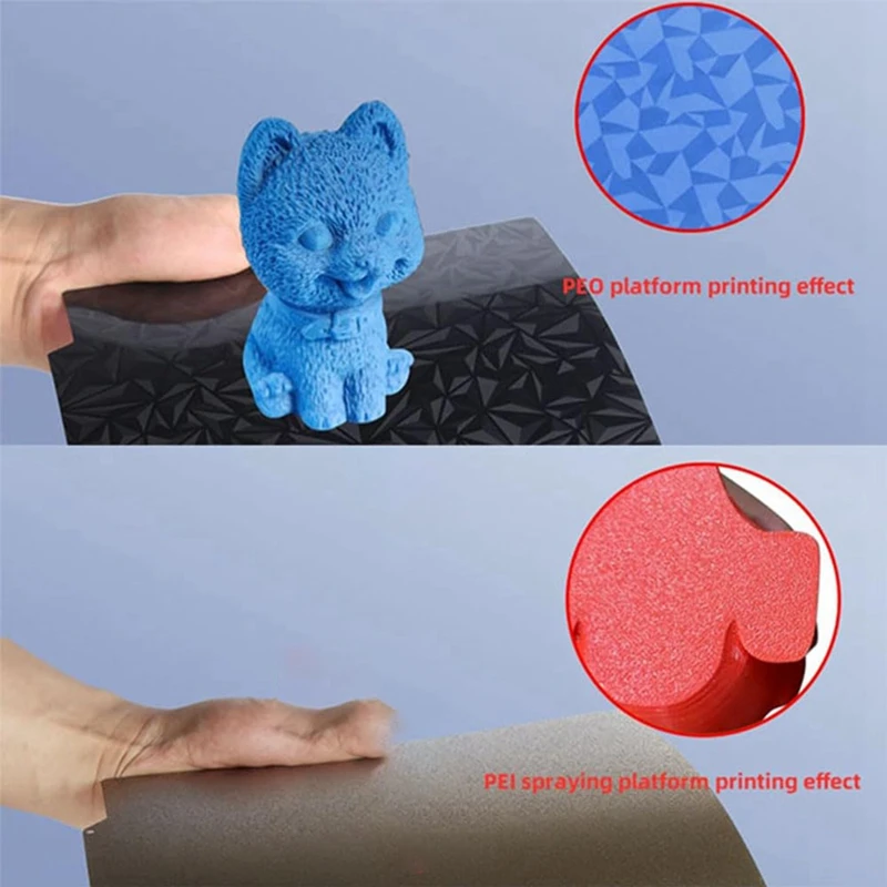 Printer 3D bertekstur dua sisi-pelat pembentuk lembaran PEI dan PEO untuk Kobra2/Kobraneo Plate