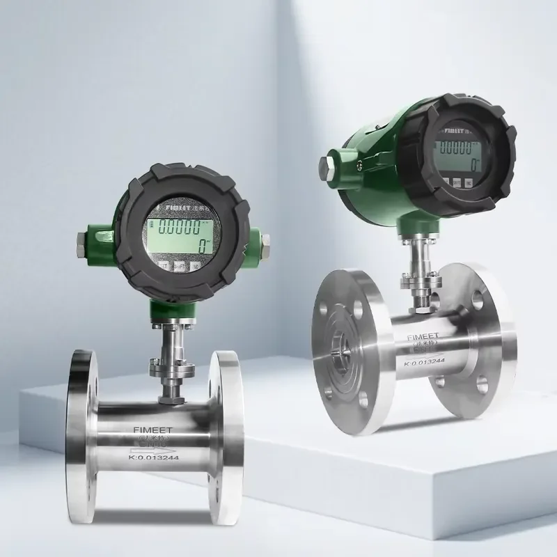 304ss High Precision Turbine Flow Meter for Fuel, Diesel, Water and Other Liquids, 4~20mA Signal Output, Customizable