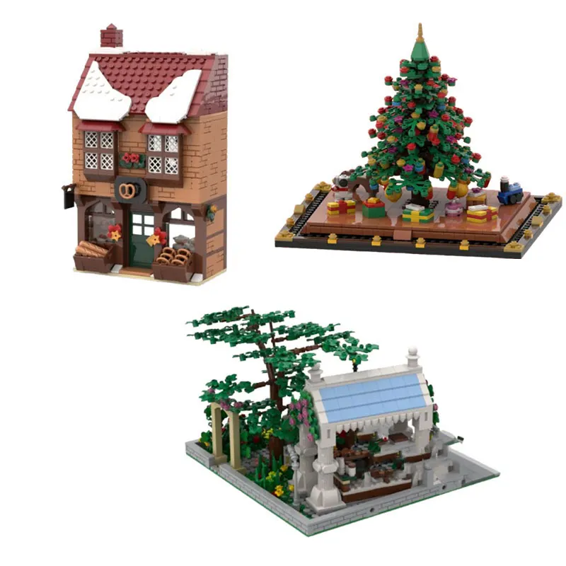 

Small Particle Building Blocks MOC-235708 206175 166265 177546 187755 Modern Architectural Building Toy 3D Model Gift Educationa