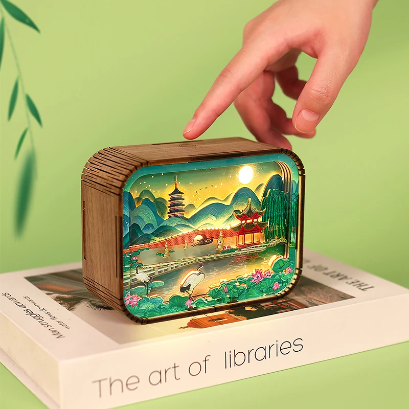 

Ночник для детей, 3D лампа для прикроватного столика с вырезанными резьбами по дереву, Usb-лампа для прикроватного столика, светодиодный светильник для комнаты, украшение, индивидуальный подарок