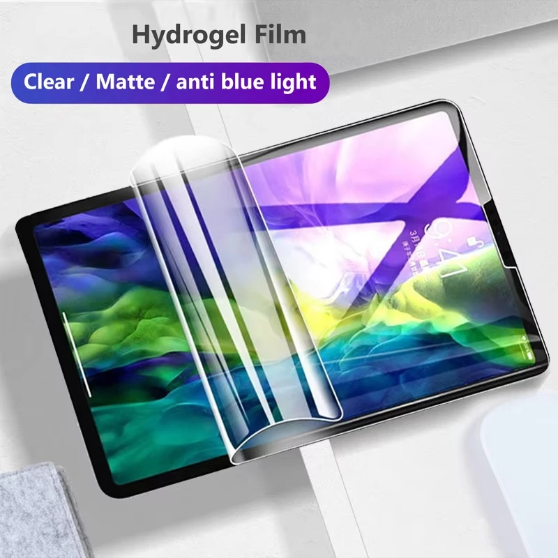 Soft Hydrogel Film For Samsung Galaxy Tab S6 Lite S9 FE Plus S7 S8 A8 A9 A7 Lite S6 Lite 10.4 S5E Full Cover Screen Protectors