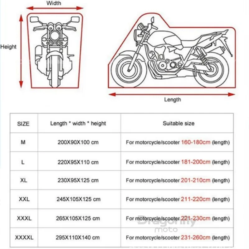 Dragonfly Motorcycle Waterproof Cover For Bajaj Pulsar 200 NS/200 RS/200 AS 200RS 200NS 200AS All Season Dustproof UV Protective