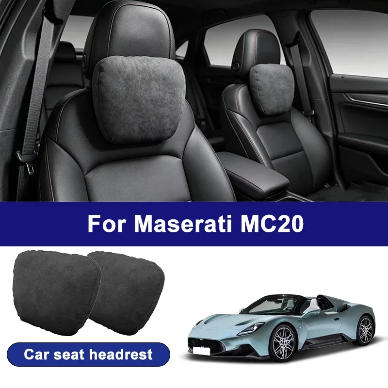 

For Maserati MC20 car headrests, soft universal adjustable car seat pillows, car neck pillow cushions, Car accessories