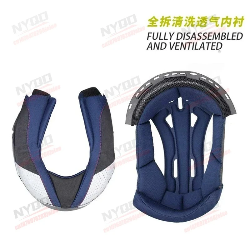 Motorcycle Helmet Lining Flip Type Helmet Suitable for All Seasons Comfortable and Breathable Suitable for MT ATOM SV