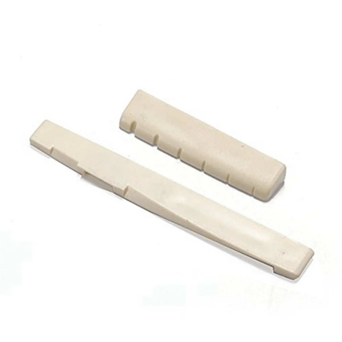 A71P 30 perni ponte + sella + ponte sella osso / osso chitarra acustica bianca