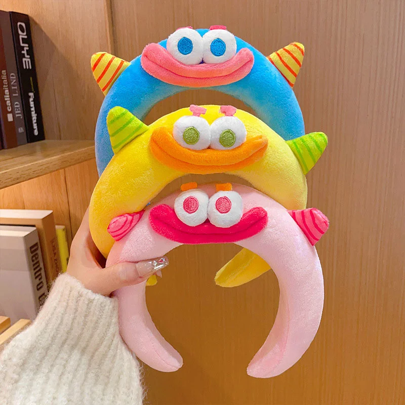 Cute Cartoon Big Mouth Monster Headband Women's Face Washing Hair Pressing Headband