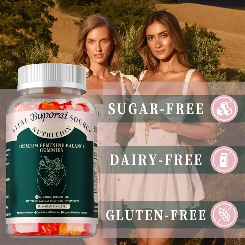 

Premium Feminine Balance Gummies - Regulate Physiological Balance, Promote Digestion, Enhance Immunity, Vaginal HealthCapsule