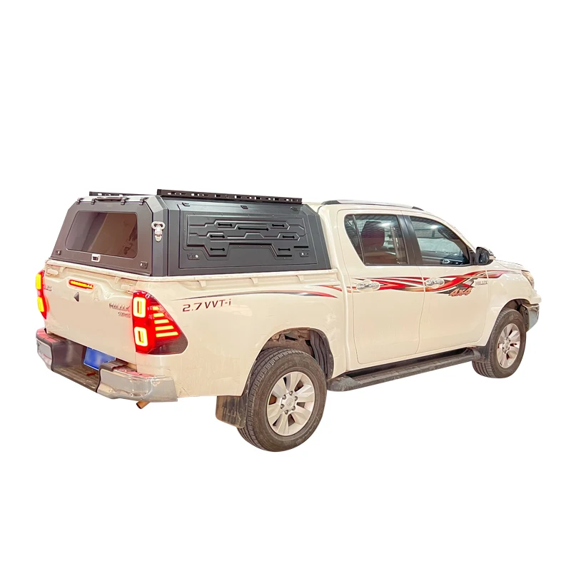 Stylish Hardtop pop-up side window Pickup Steel Hardtop Canopy Topper for Hilux Dual Cab