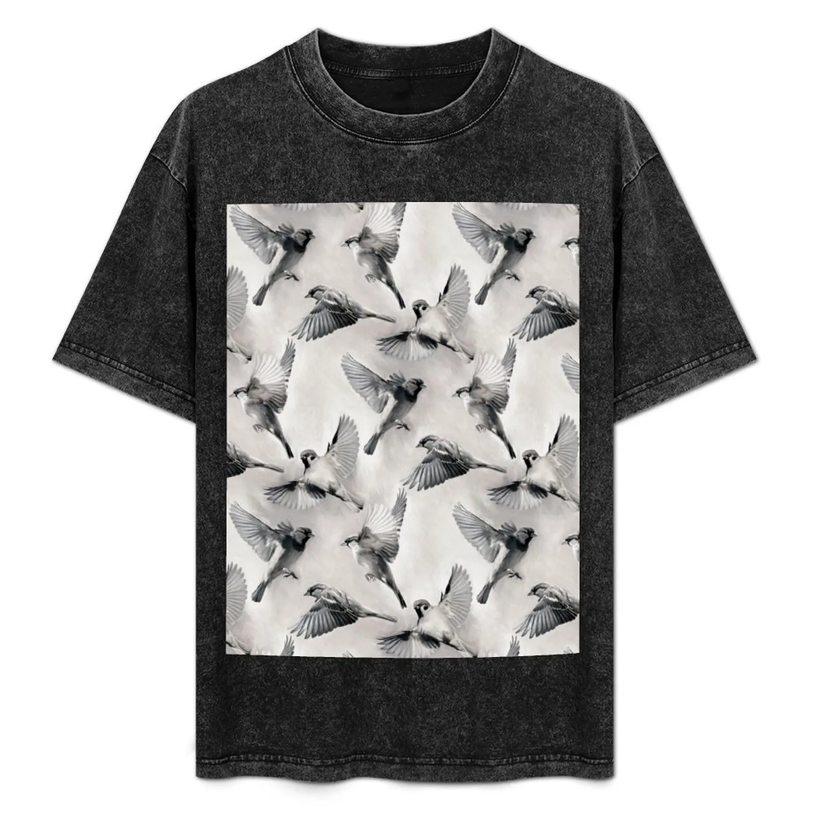 

Sparrow Flight - monochrome T-Shirt luxury t-shirt blanks mens t shirts