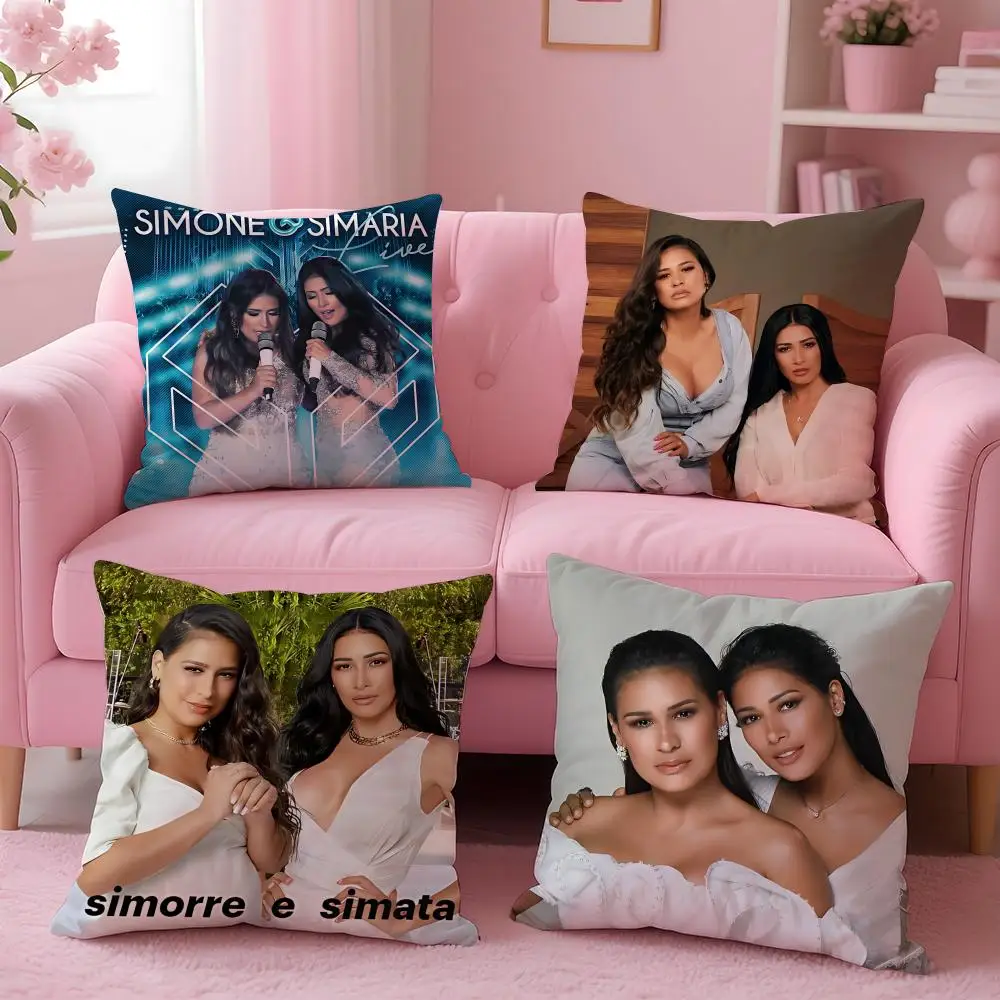 Band SSimone & Simariaed Cushion Cover Cushion Cover Set 4Pcs 50x50 45x45 40x40 Pillowcase Decorative Sofa Home Decor