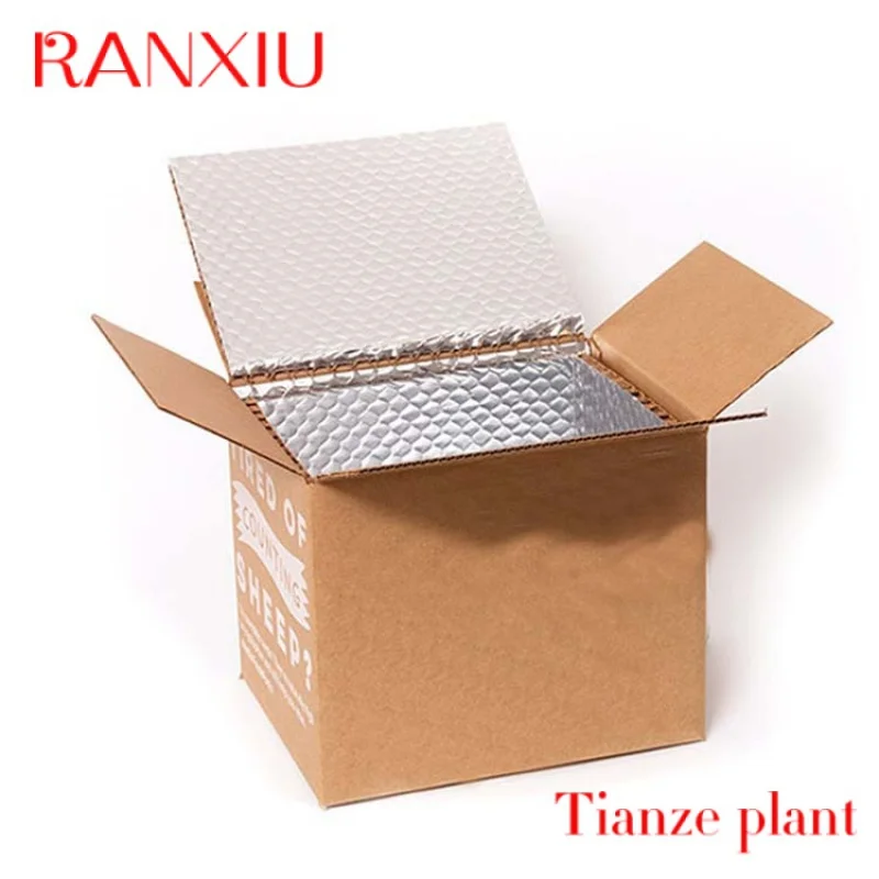 Custom Freezer Meat Defrost Packaging Food Shipping Corrugated Freezer Box for Shipping