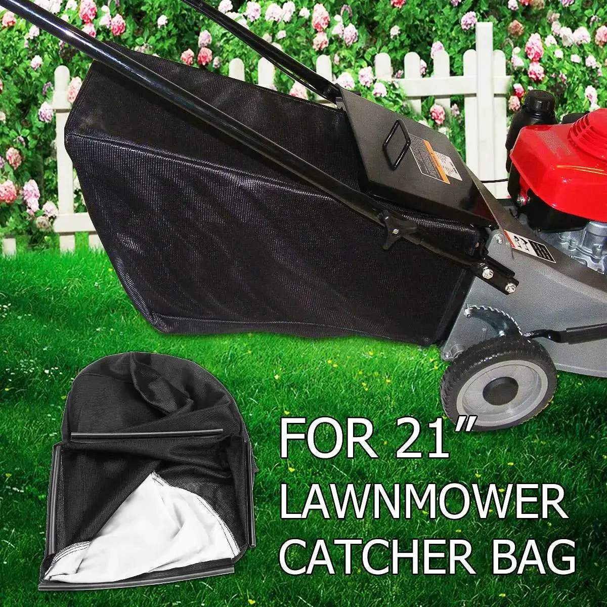 

21 Inch Lawn Mower Leaf Grass Catcher Bag Washable Durable Lawnmower Catcher Bag Fits For Honda HRU214 HRU215 HRU216 64x37x28cm