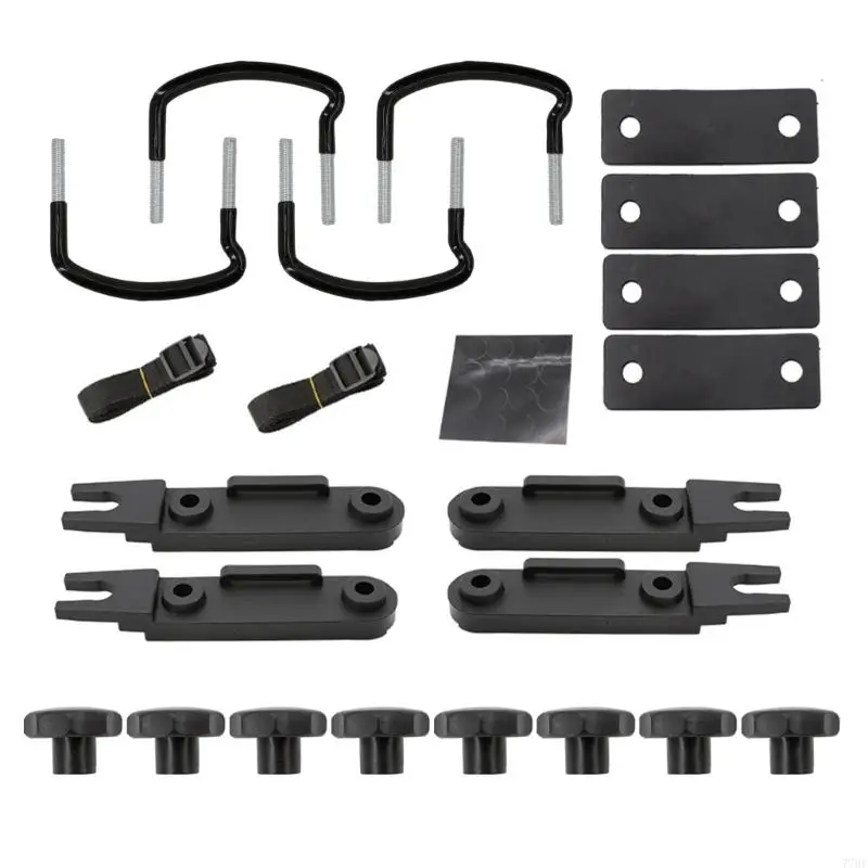

77HF Pack of 23 Roof Top Carriers Rack Fixing Accessories for SUVs Ensuring Secure Cargo Transport Over Bumpy Terrains