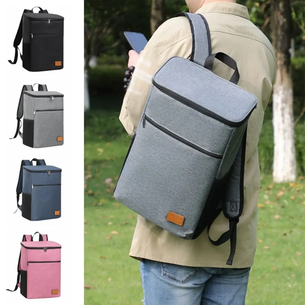 

Portable Outdoor Picnic Backpack Leak-proof Large Capacity Camping Cooler Bag Double Shoulder Universal Travel Insulated Bags