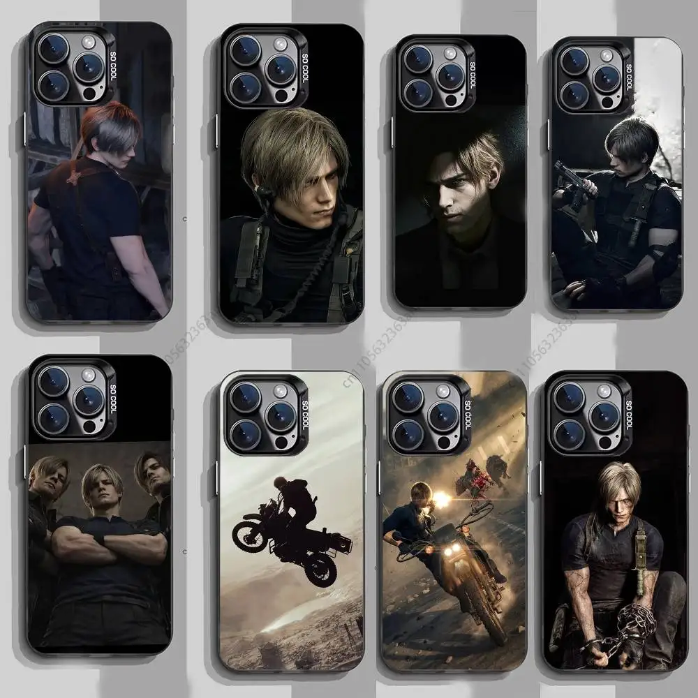 

Leon Kennedy phone Case for iPhone 17 11 12 Pro Max Plus Mini Air SE 16e 14 15 16 13 Soft Shell