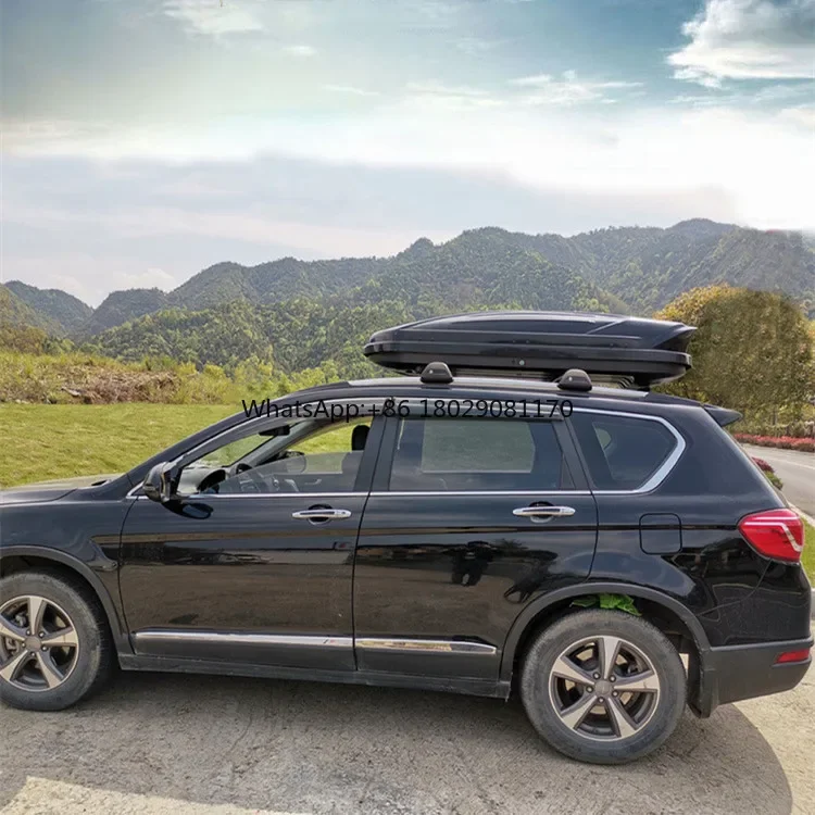 SUV Universal Roof Rack Luggage Cargo Carrier Storage Car Roof Box Camping 520L ABS Customized Logo Suit Roof Mounted Glass Box