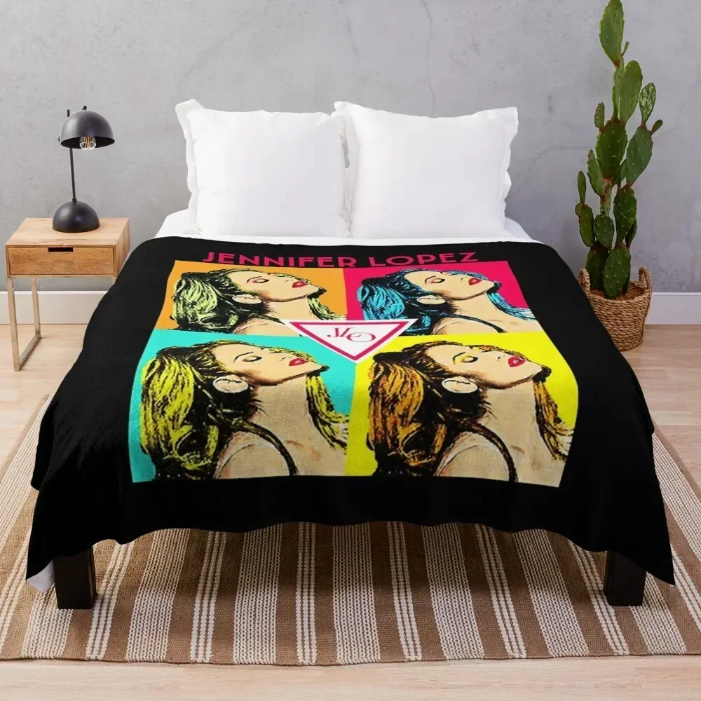 

Jennifer Lopez Throw Blanket valentine gift ideas Multi-Purpose Camping Blankets Tourist Thermal Nap Cute Plaid Blankets