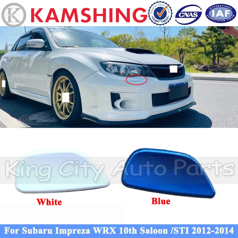 

CAPQX передний бампер, крышка омывателя фар для Subaru Impreza WRX 10th седан/STI 2012-2014, форсунка для распыления фар, крышка