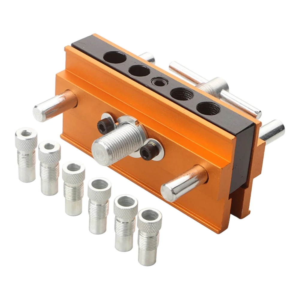 Doweling Jig Kit Vertical Positioning Hole Puncher Adjustable Easy To Install High Strength For Drilling Holes