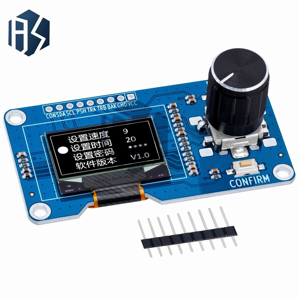 Pantalla oled blanca de 0,96/1,3 pulgadas combinada con interfaz IIC del módulo codificador rotatorio EC11 para arduino