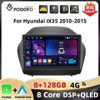 Podofo 10.1 ''Android Car Radio For Hyundai IX35 2010-2015 Multimedia Player Mirror Link WIFI 4G GPS Android Auto Carplay FM RDS