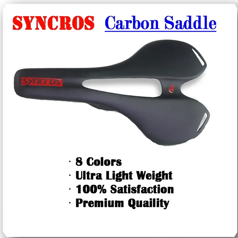 Syncros Classy Saddle UD Matte Full Carbon Fiber Road MTB Bike Saddle Seat  Full Colors Bike Accessories