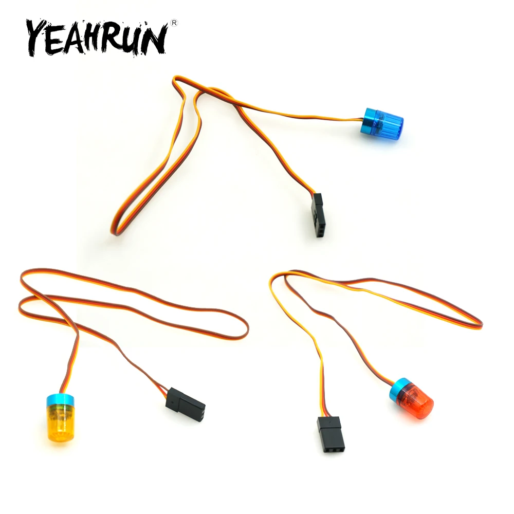 

YEAHRUN Simulation Multi-function Circular Ultra Bright LED Light Strobing-blasting Flashing fast-slow Rotating for 1/10 RC Car